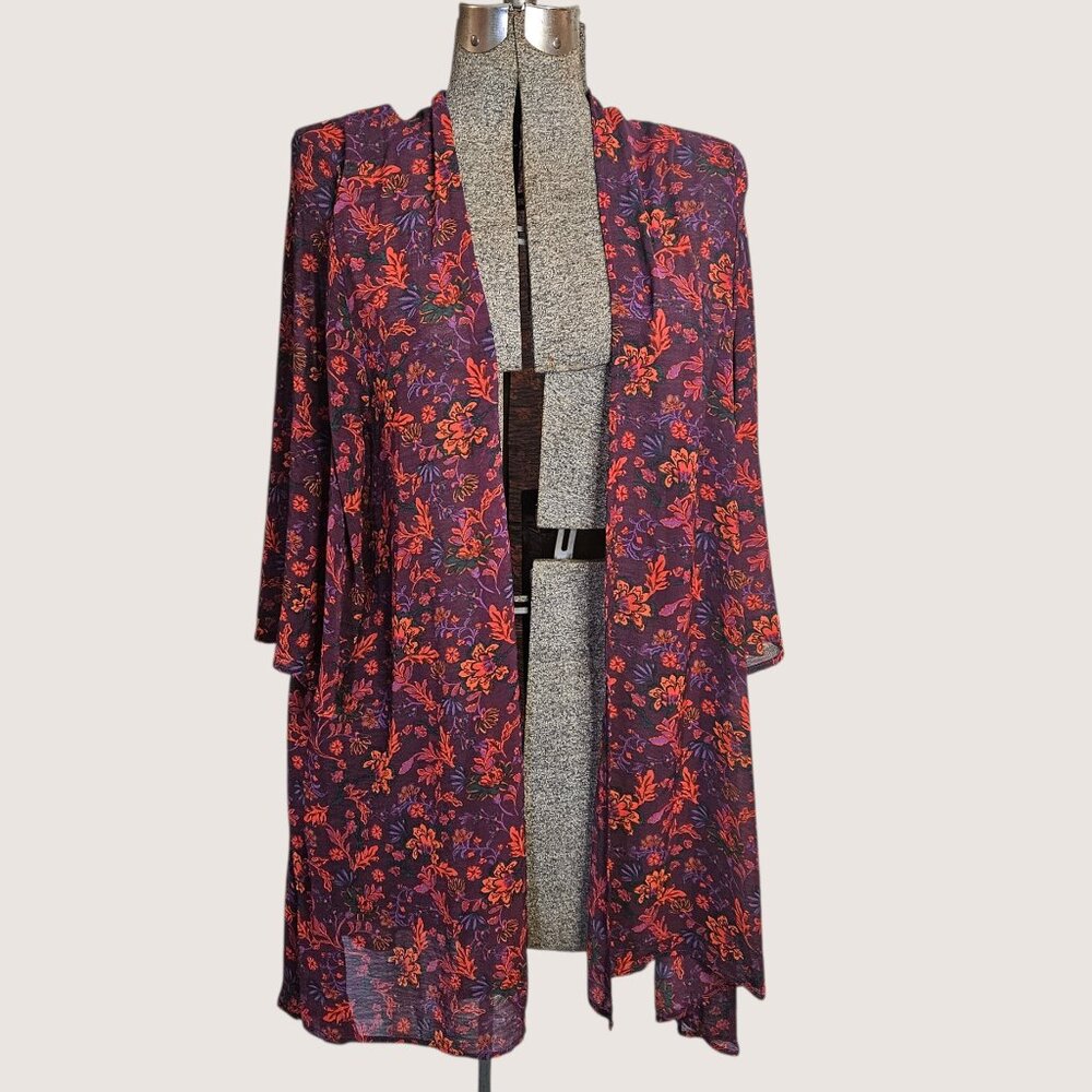 Torrid Sheer Open Front Long Cardigan